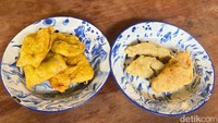 Jangan lupa cobain gorengannya. Pilihannya mulai dari pisang goreng hingga tempe gembus yang harga per porsinya mulai dari Rp 7 ribu sampai Rp 8 ribu. Foto: Detikcom / Atiqa Rana