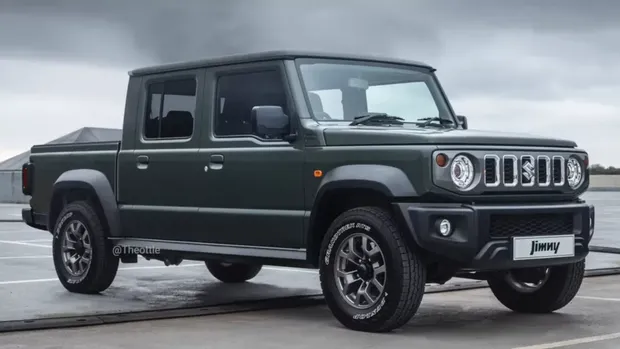 Rendering Suzuki Jimny double cabin oleh Theophilus Chin