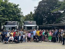 Serunya Ratusan Warga Ikut Mudik Gratis