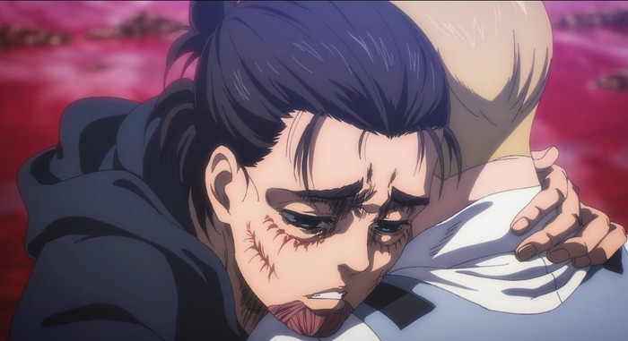 Attack On Titan Cuplikan adegan ending Attack On Titan.