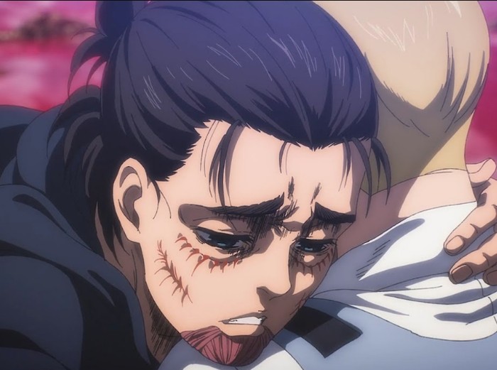 Cuplikan adegan ending Attack On Titan.