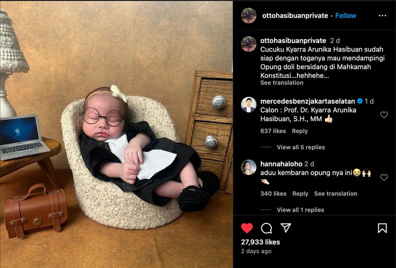 Baby Kyarra putri Jessica Mila dan Yakup Hasibuan