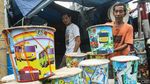 Jelang Lebaran, Penjualan Bedug di Tanah Abang Meningkat