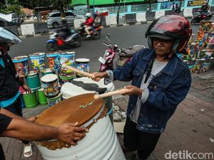 Jelang Lebaran, Penjualan Bedug di Tanah Abang Meningkat