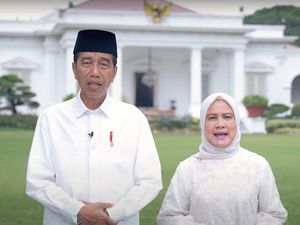 Bertolak ke Medan di Hari Kedua Lebaran, Jokowi-Iriana Ajak 3 Cucu Ngemal