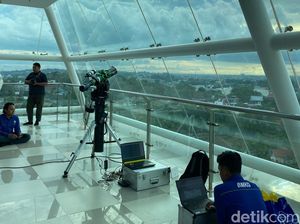 Hasil Pengamatan Hilal 1 Syawal di Balikpapan Tidak Terlihat, Tertutup Awan