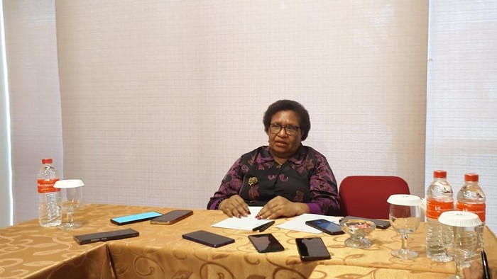 Pj Gubernur Papua Tengah Ribka Haluk.