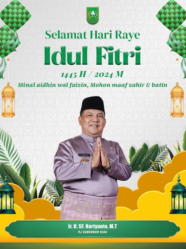 Pj Gubernur Riau SF Hariyanto