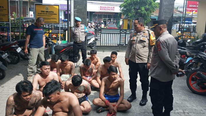 Preman Pasar Cikutra diciduk polisi.