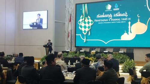 Sidang isbat di Gedung Kemenag (Brigitta Belia/detikcom)