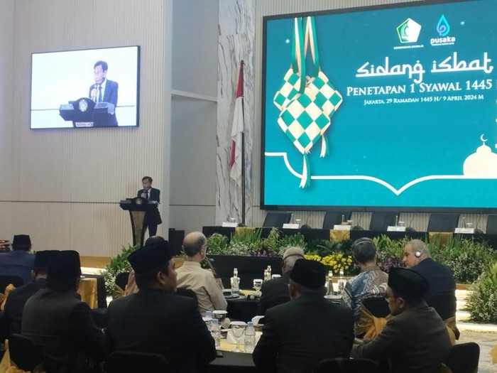 Sidang isbat di Gedung Kemenag (Brigitta Belia/detikcom)