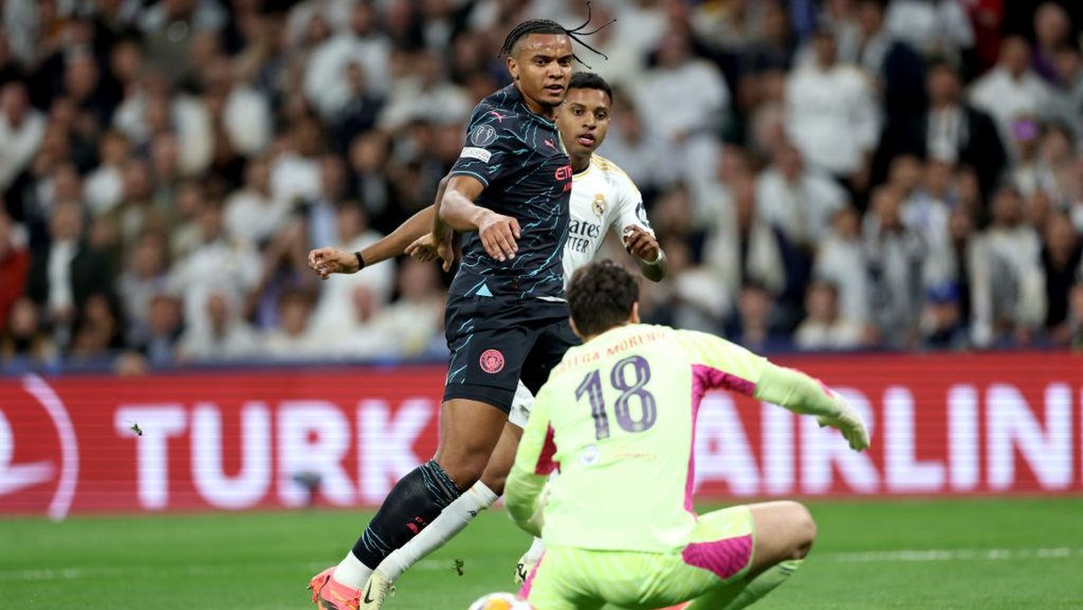 Real Madrid vs Man City di Santiago Bernabeu. (Foto: Getty Images/Clive Brunskill)