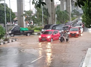 Lebaran Pertama, Sejumlah Wilayah di Palembang Terendam Banjir