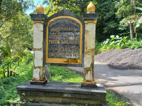 Batas Wilayah kampung Islam Desa Pegayaman, Buleleng, Bali, Minggu (24/3/2024).