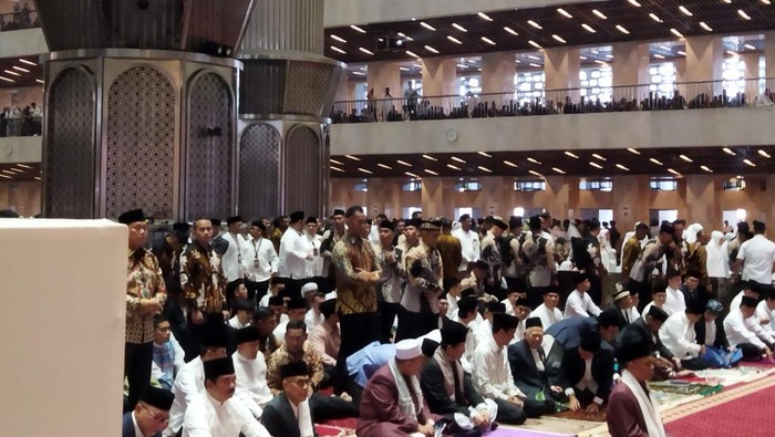 Presiden dan Wapres Hadiri Salat Idulfitri di Landmark Keagamaan Ibu Kota