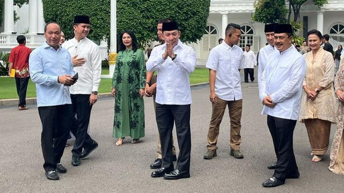 Para Petinggi Polri Meriahkan Acara Keakraban di Istana Negara bersama Presiden Jokowi