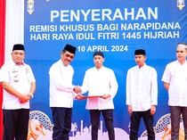 5.931 Napi di Sulsel Terima Remisi Lebaran, Terbanyak di Makassar