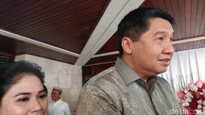 Maruarar Sirait di acara open house Bahlil Lahadalia