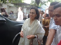 Menkeu Sri Mulyani Datangi Open House Lebaran di Rumah Megawati