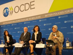 Mensos Bicara Pengalaman RI Tangani Bencana di OECD Infrastructure Forum