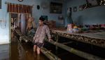 Suasana Lebaran di Tengah Banjir Demak