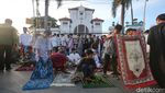Suasana Salat Idul Fitri di Sekitar Gereja Koinonia Jatinegara