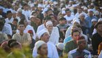 Suasana Salat Idul Fitri di Sekitar Gereja Koinonia Jatinegara
