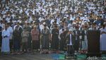 Suasana Salat Idul Fitri di Sekitar Gereja Koinonia Jatinegara