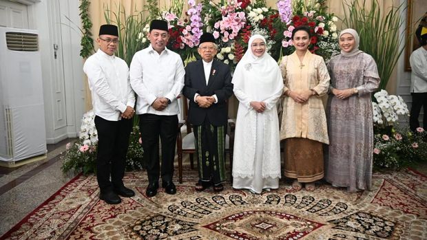 Wapres Ma'ruf Amin gelar open house lebaran 2024