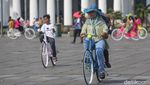Hari Kedua Lebaran, Kota Tua Jakarta Diserbu Pengunjung