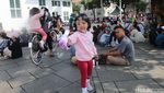 Hari Kedua Lebaran, Kota Tua Jakarta Diserbu Pengunjung