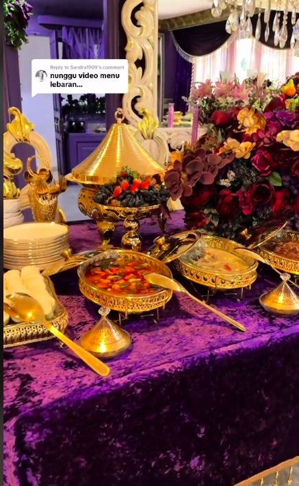 Hidangan Lebaran Tasya Farasya yang Mirip Buffet Hotel Bintang 5