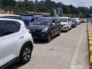 Kondisi Tol Bocimi Ruas Cigombong-Cibadak Pascadibuka Usai Longsor