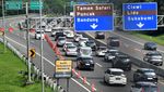 Potret Contraflow di Jalur Puncak Bogor