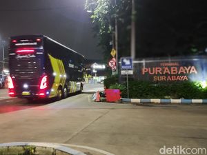H+1 Lebaran, Terminal Purabaya Masih Dipenuhi Pemudik