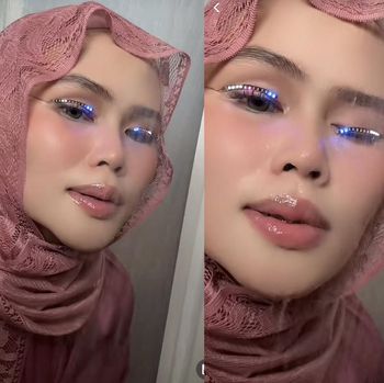 Aksi Siti Nurhaliza yang memakai 'eyeliner' yang bisa menyala untuk Lebaran 2024, bikin ngakak warganet di TikTok.