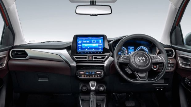 Interior Toyota Urban Cruiser Taisor.