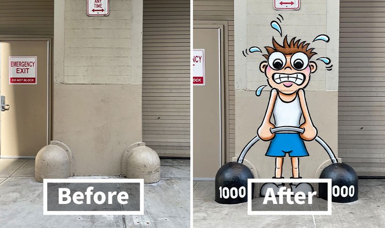 Keren! Jalanan Biasa Ini Disulap Jadi Mahakarya Super Kreatif