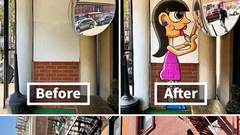 Tom mengungkapkan ia menggunakan Google Map untuk memilih lokasi sebagai tempat seni barunya.  Foto: Boredpanda/Tom Bob