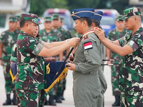 Pangilma TNI Jenderal Agus Subiyanto sambut 27 personel TNI yang sukses tuntaskan misi kemanusian di Gaza (dok.Puspen TNI)