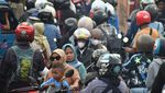 Penampakan Padatnya Jalur Puncak Bogor Saat Libur Lebaran
