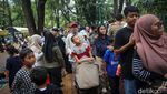 Ragunan Dipadati Ribuan Pengunjung saat Libur Lebaran
