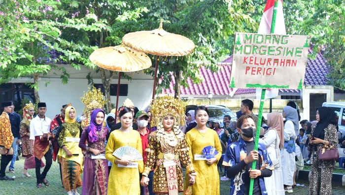 Tradisi Midang Bebuke di OKI yang masih dilestarikan masyarakat.