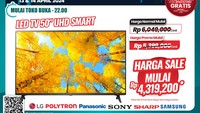 TV LED 50 UHD Smart TV di Transmart Full Day Sale Diskon Rp 2,2 Juta