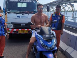 Ini Identitas Bule yang Nyelonong Motoran Masuk Tol Bali Mandara