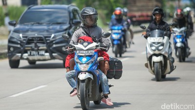 Pemudik Motor dari Arah Jawa Balik Lebih Awal Mulai Memasuki Pantura