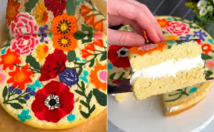 Kue Ini Viral Berkat Motifnya yang Terlalu Cantik, Bikin Sayang Dimakan!