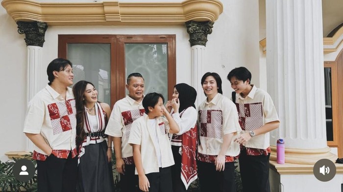 Penampilan Mahalini Ikut Rayakan Lebaran Bersama Keluarga Rizky Febian