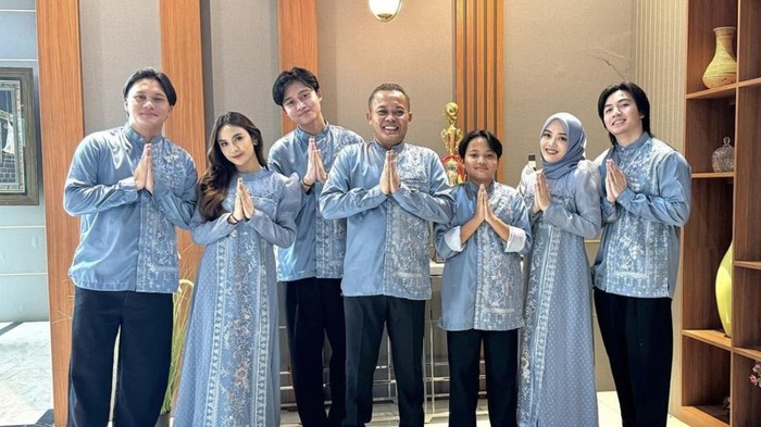Penampilan Mahalini Ikut Rayakan Lebaran Bersama Keluarga Rizky Febian