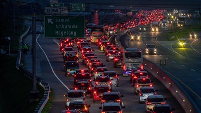 Potret Arus Balik Lebaran di Ruas Tol Semarang-Solo